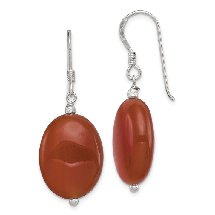 Sterling Silver Carnelian Dangle Earrings