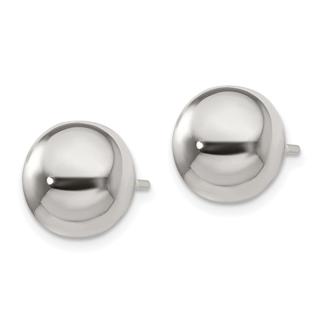 Sterling Silver Button Earrings