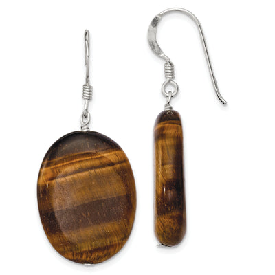 Sterling Silver Tiger's Eye Dangle Earrings at $ 19.95 only from Jewelryshopping.com