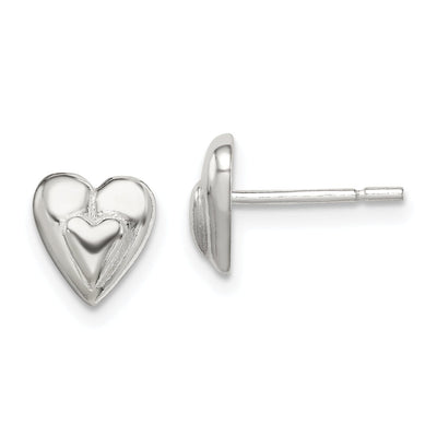 Sterling Silver Heart Mini Earring at $ 8.9 only from Jewelryshopping.com