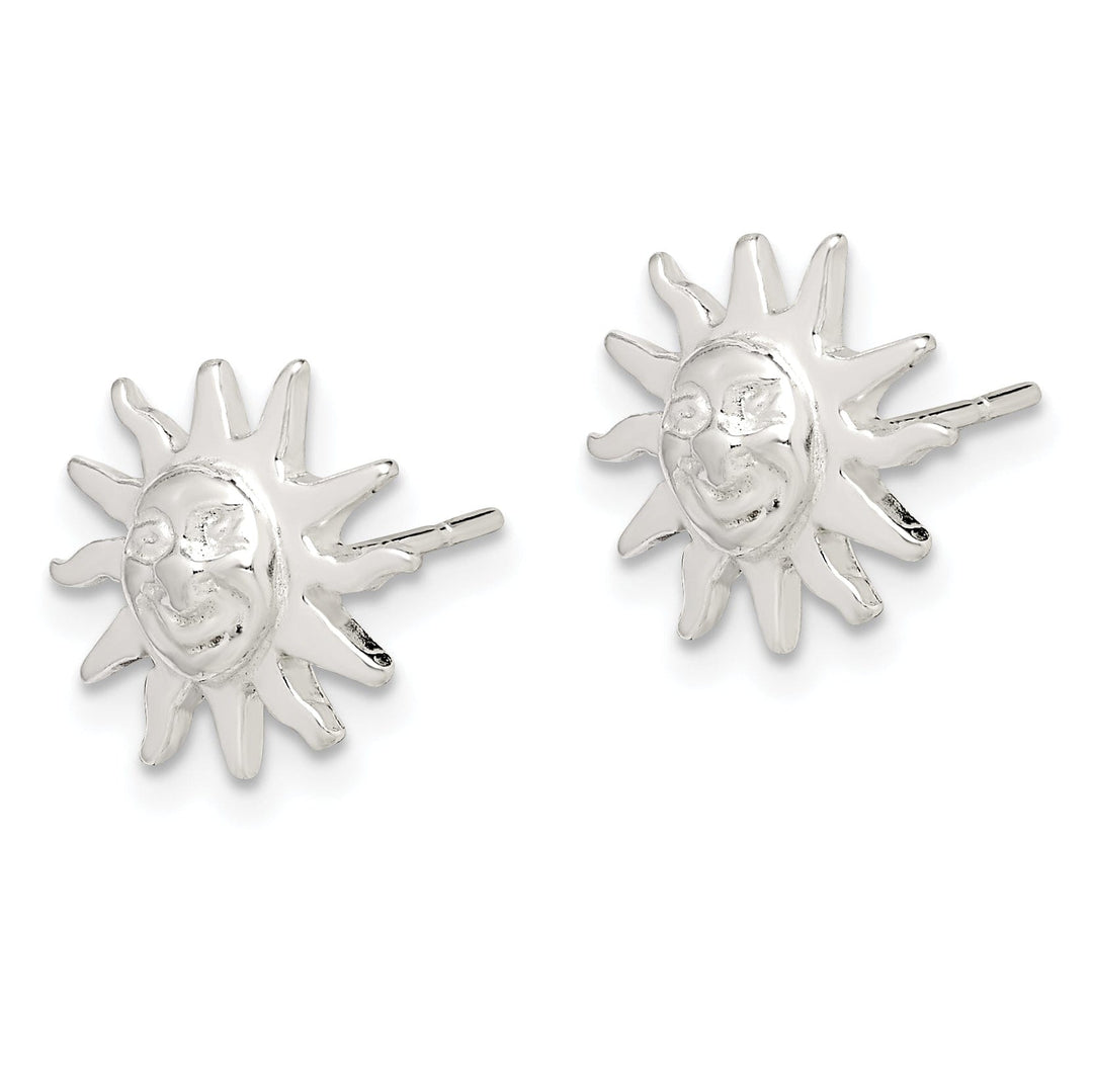 Sterling Silver Sun Mini Earringss