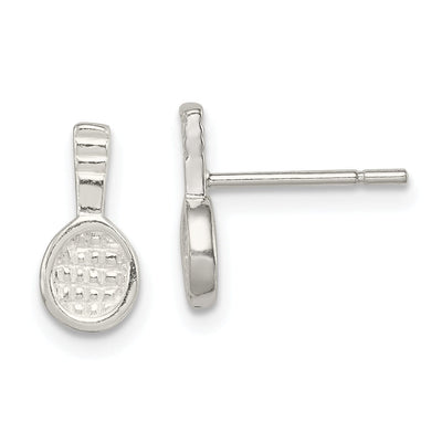 Sterling Silver Tennis Racquet Mini Earrings at $ 7.22 only from Jewelryshopping.com