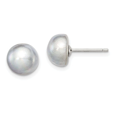 Silver Grey Fresh Water Cultured Pearl Earrings at $ 15.65 only from Jewelryshopping.com