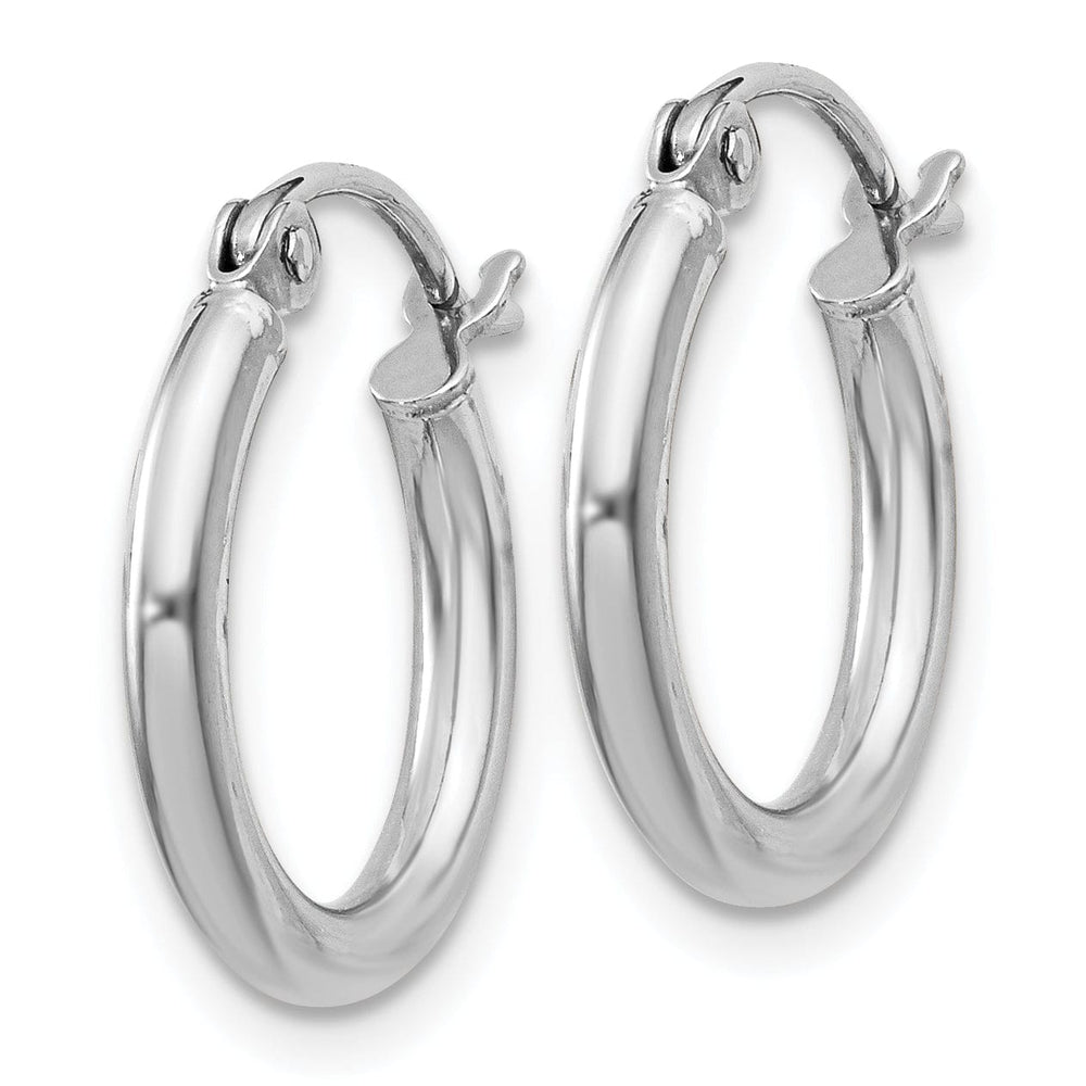 Sterling Silver Hollow Hoop Hinged Earring