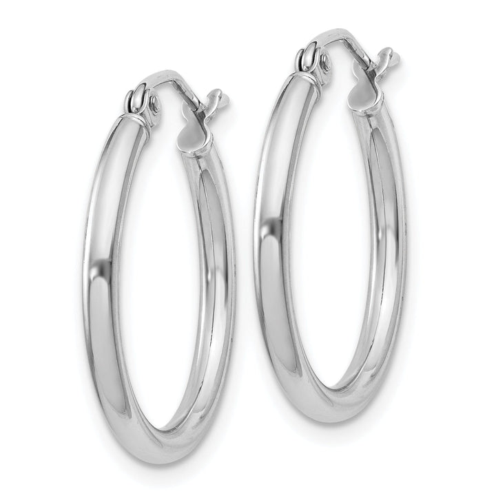 Sterling Silver Hollow Hoop Hinged Earring