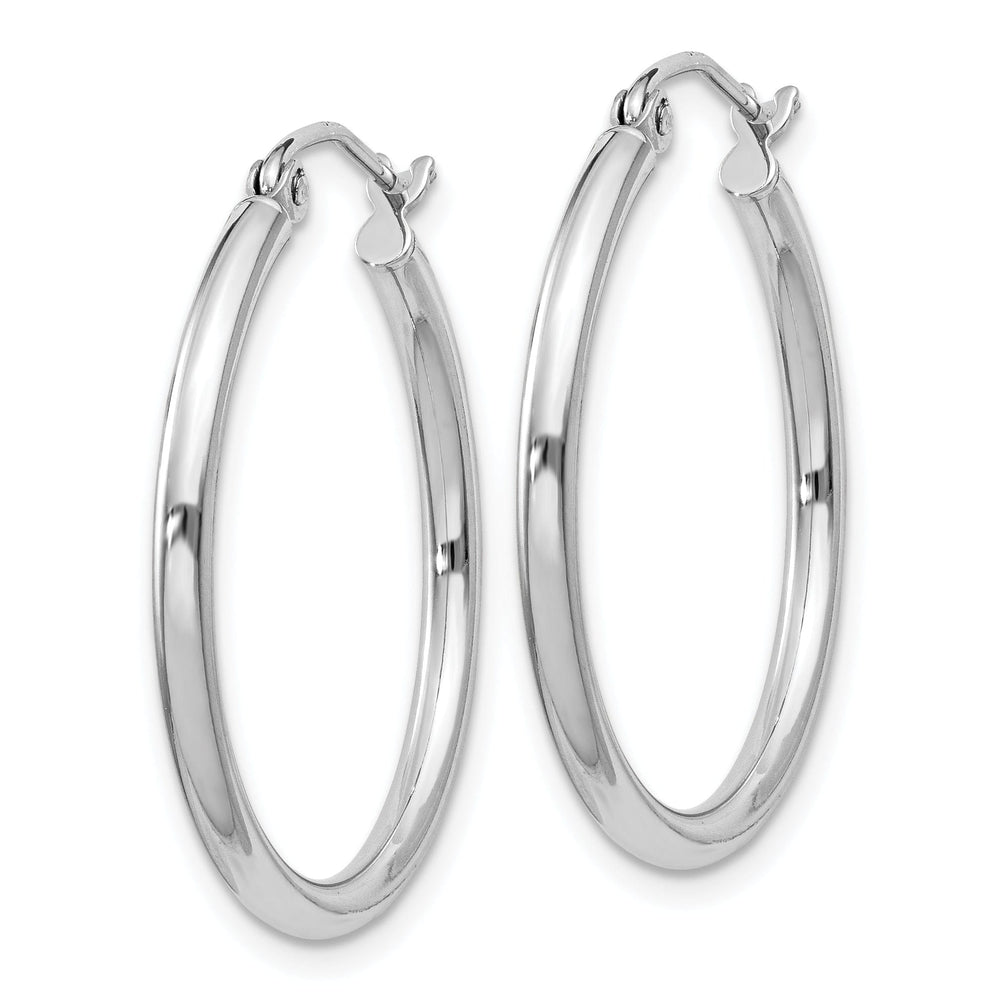 Sterling Silver Hollow Hoop Hinged Earring