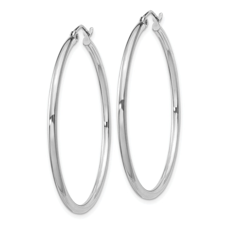 Sterling Silver Hollow Hoop Hinged Earring