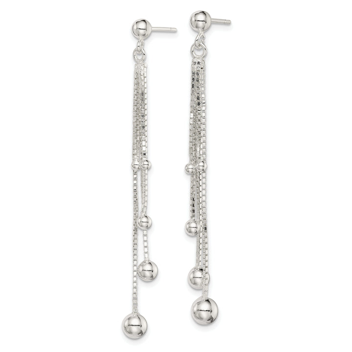 Sterling Silver Wind Chime Dangle Post Earrings