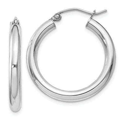 Sterling Silver 3MM Round Hoop Earrings at $ 23.39 only from Jewelryshopping.com