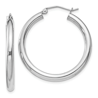 Sterling Silver 3MM Round Hoop Earrings at $ 28.58 only from Jewelryshopping.com