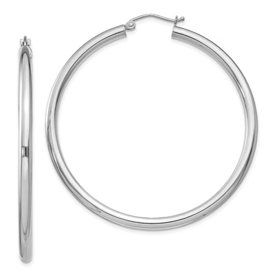 Sterling Silver Round Hoop Hinged Earrings at $ 51.05 only from Jewelryshopping.com