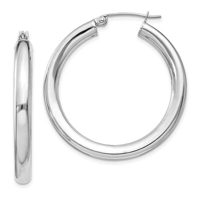 Sterling Silver Round Hoop Hinged Earrings at $ 42.29 only from Jewelryshopping.com