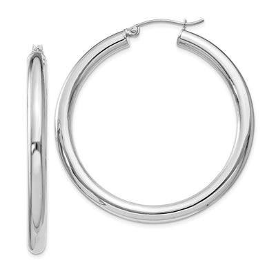 Silver Hollow Round Hoop Hinged Earrings at $ 57.44 only from Jewelryshopping.com