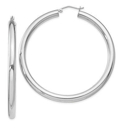 Silver Hollow Round Hoop Hinged Earrings at $ 74.03 only from Jewelryshopping.com