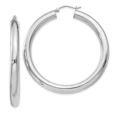 Silver Hollow Round Hoop Hinged Posts Earrings at $ 84.48 only from Jewelryshopping.com