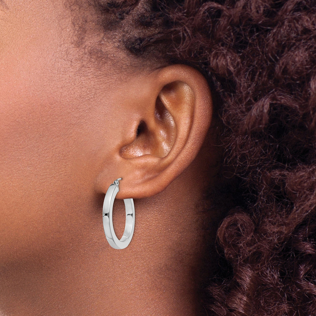 Sterling Silver Hoop 3.25MM Earrings