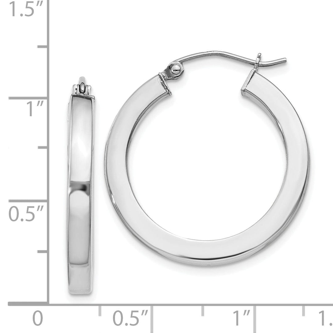 Sterling Silver Hoop 3.25MM Earrings