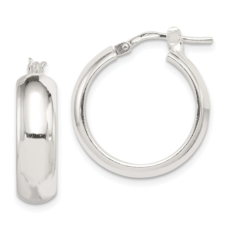 Sterling Silver 6.00MM Hoop Earrings