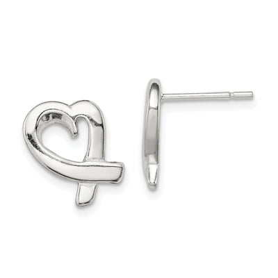 Sterling Silver Heart Mini Earrings at $ 19.45 only from Jewelryshopping.com