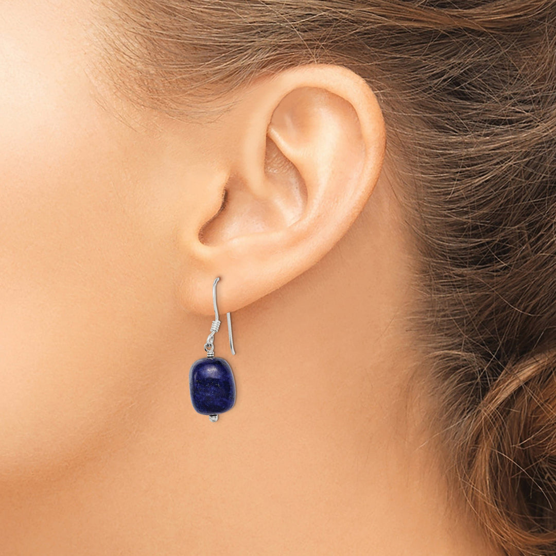 Sterling Silver Blue Sodalite Drop Earrings