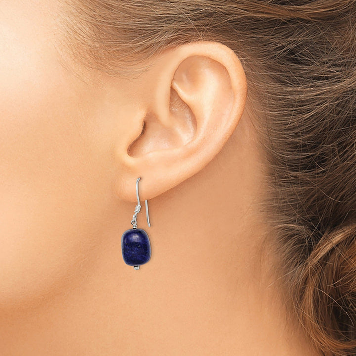Sterling Silver Blue Sodalite Drop Earrings