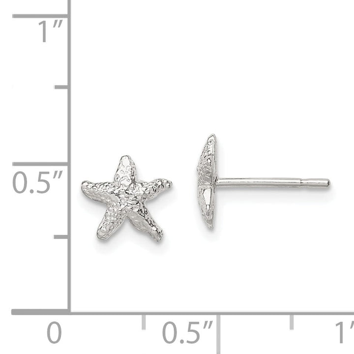 Sterling Silver Starfish Mini Post Earrings