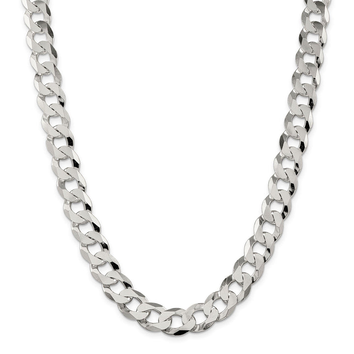 Silver 13.00-mm Solid Beveled Link Curb Chain