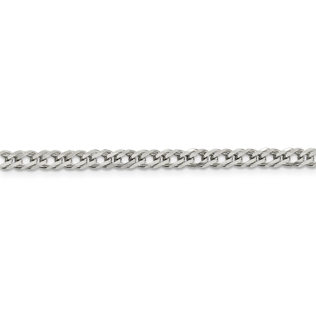 Silver 4.25-mm Double 6 Side Flat Fancy Chain