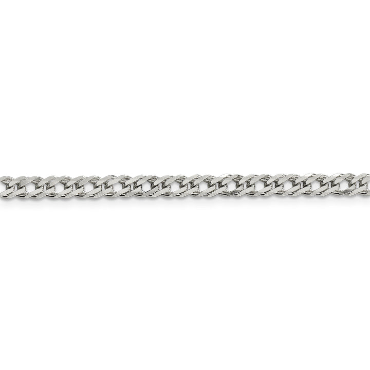 Silver 4.25-mm Double 6 Side Flat Fancy Chain