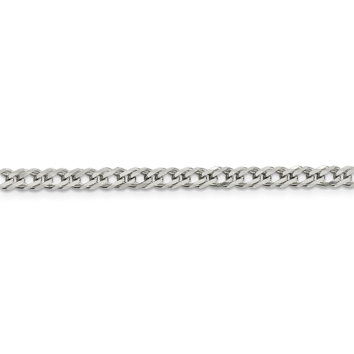 Silver 4.25-mm Double 6 Side Flat Fancy Chain