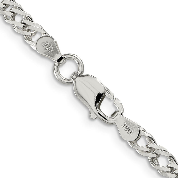 Silver 4.25-mm Double 6 Side Flat Fancy Chain