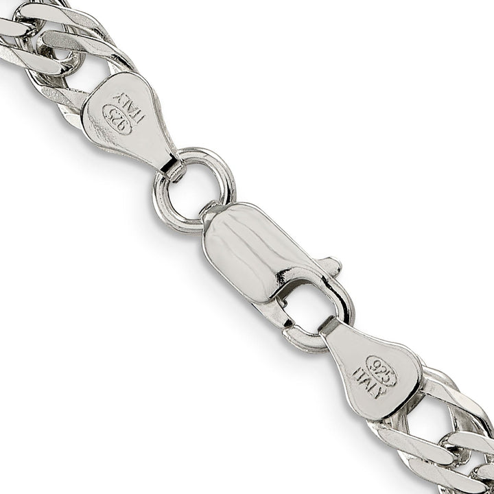 Silver 6.25-mm Double 6 Side Flat Fancy Chain