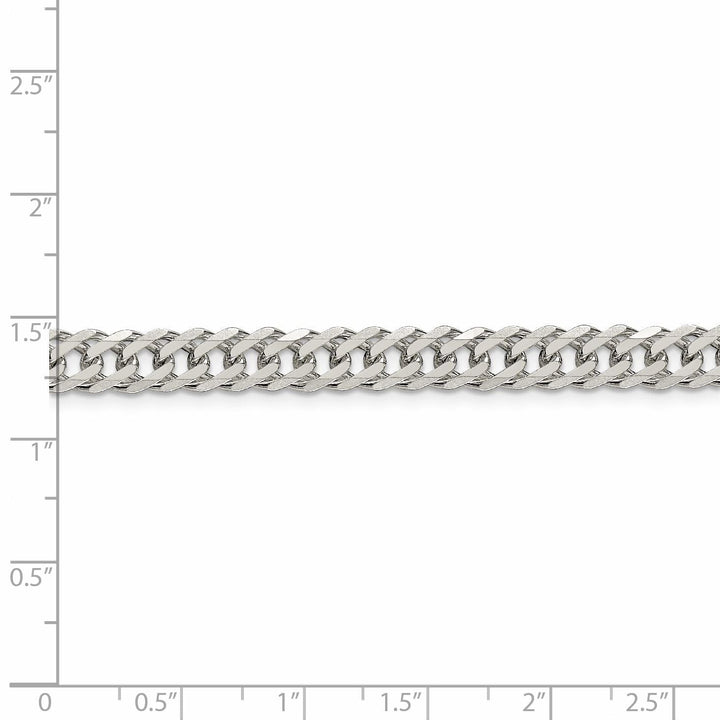 Silver 6.25-mm Double 6 Side Flat Fancy Chain