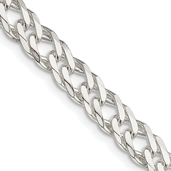 Silver 6.25-mm Double 6 Side Flat Fancy Chain