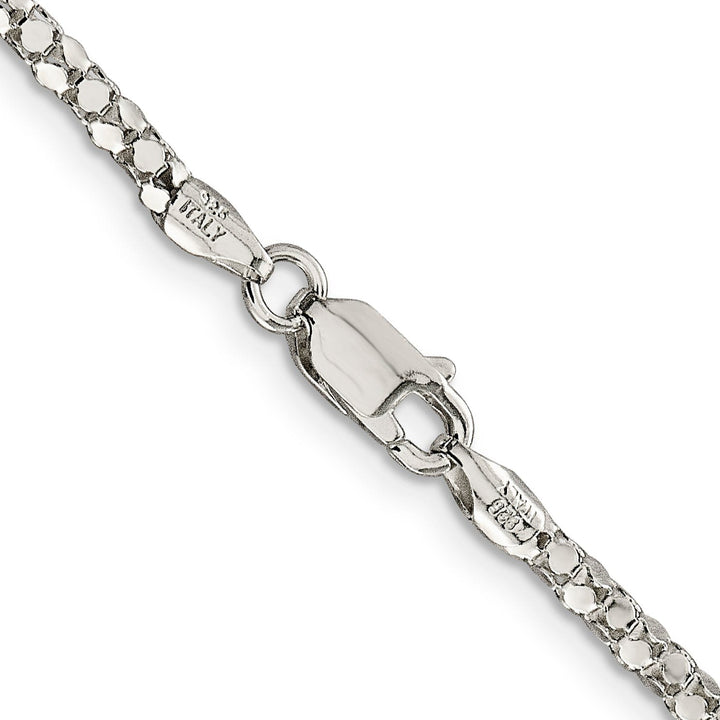 Sterling Silver Polished 2.50-mm Popcorn Chain