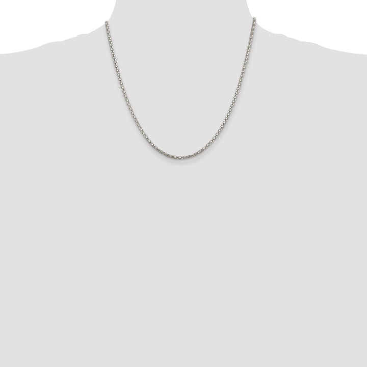 Sterling Silver Polished 2.50-mm Popcorn Chain