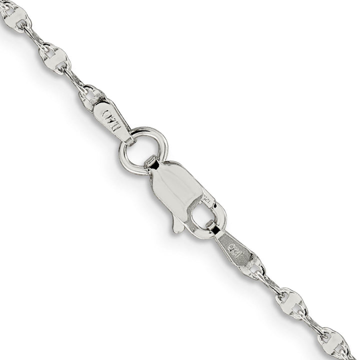 Silver Polished 2.25-mm Flat Anchor Link Chain