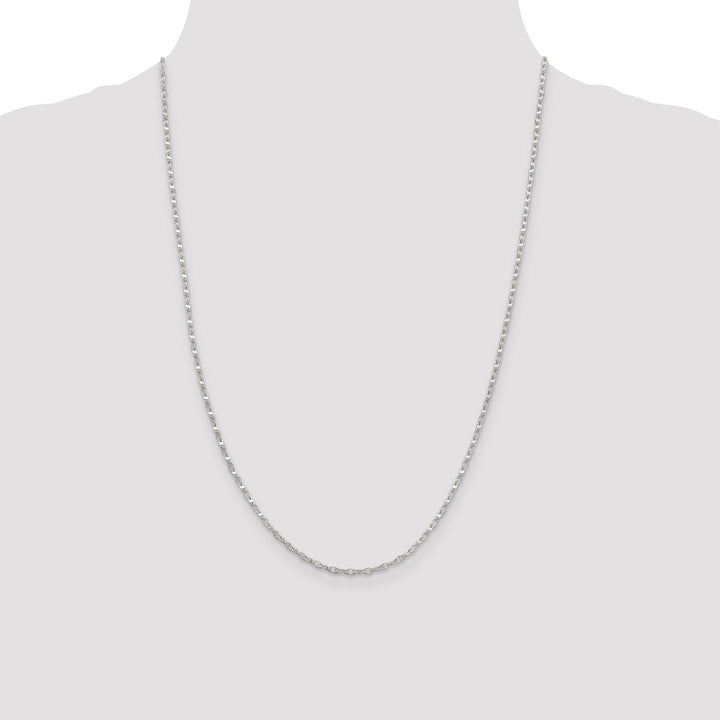 Silver Polished 2.25-mm Flat Anchor Link Chain
