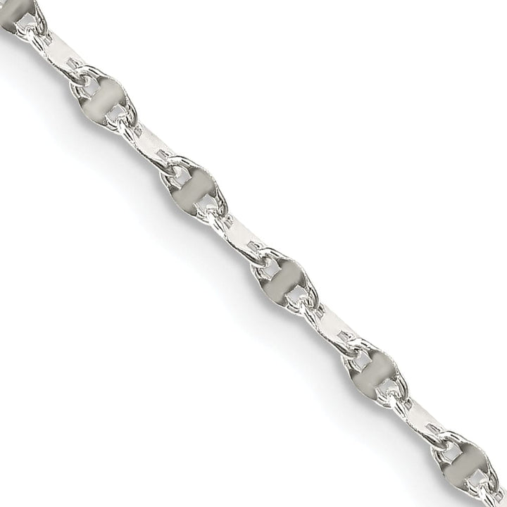 Silver Polished 2.25-mm Flat Anchor Link Chain