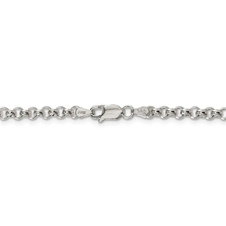 Silver Polished 3.00-mm Square Spiga Chain