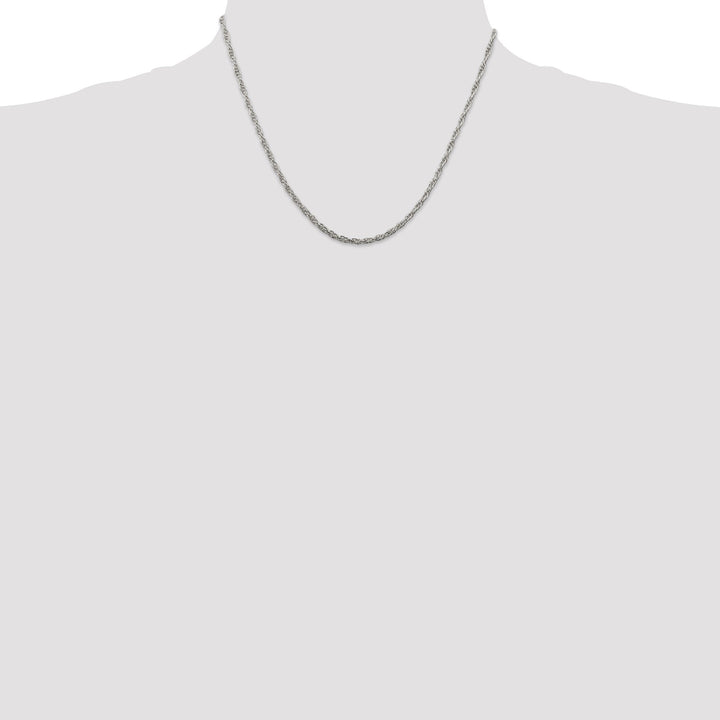 Silver Polished 2.45-mm Loose Rope Chain