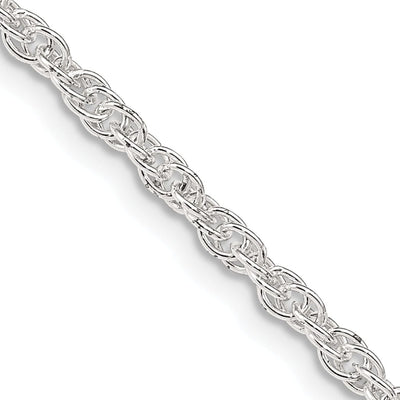 Silver Polished 2.45-mm Loose Rope Chain at $ 24.93 only from Jewelryshopping.com