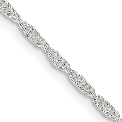 Silver Polish Finished 1.95mm Loose Rope Chain at $ 15.69 only from Jewelryshopping.com
