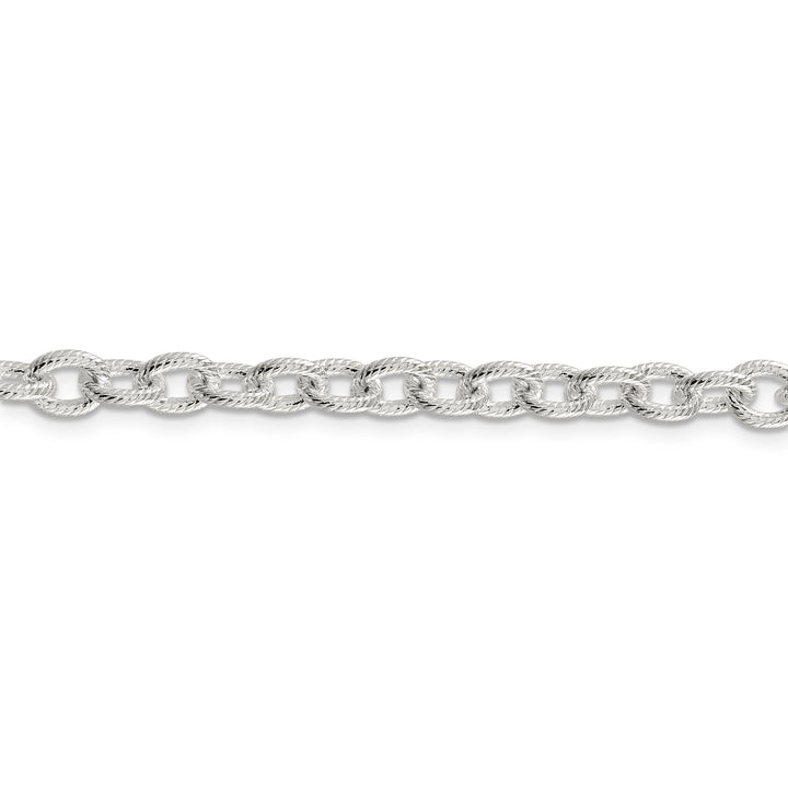 Silver Polished 6.25-mm Fancy Rolo Chain