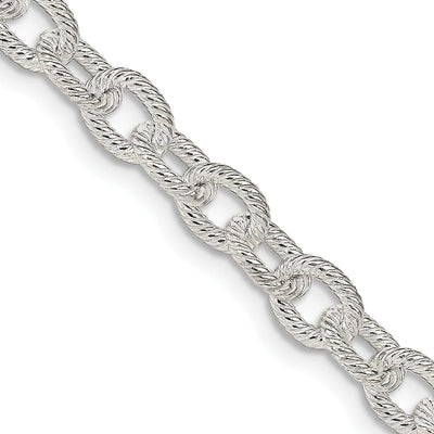 Silver Polished 6.25-mm Fancy Rolo Chain at $ 67.87 only from Jewelryshopping.com