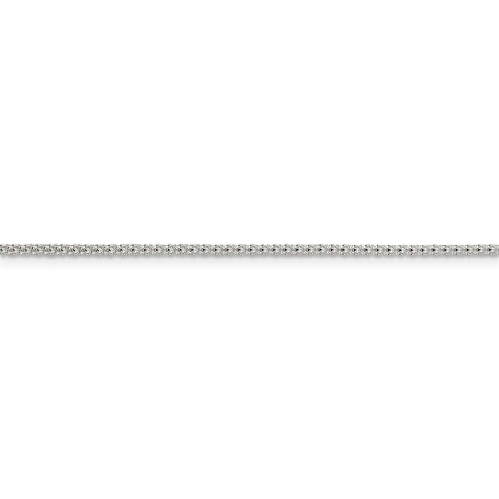 Silver Polished 1.60-mm Fancy Corona Chain