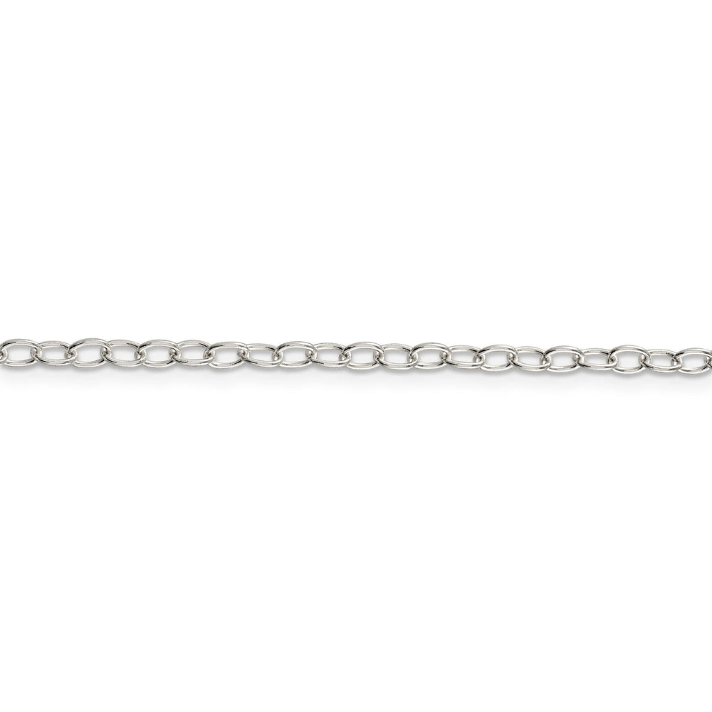 Sterling Silver Polished 3.40-mm Link Chain