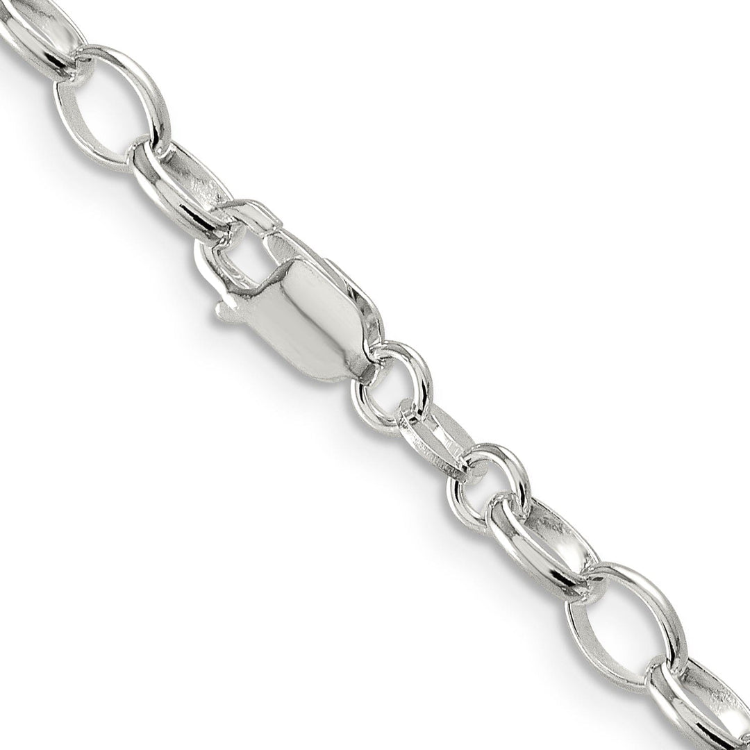 Silver Polished 5.00- mm Fancy Rolo Chain