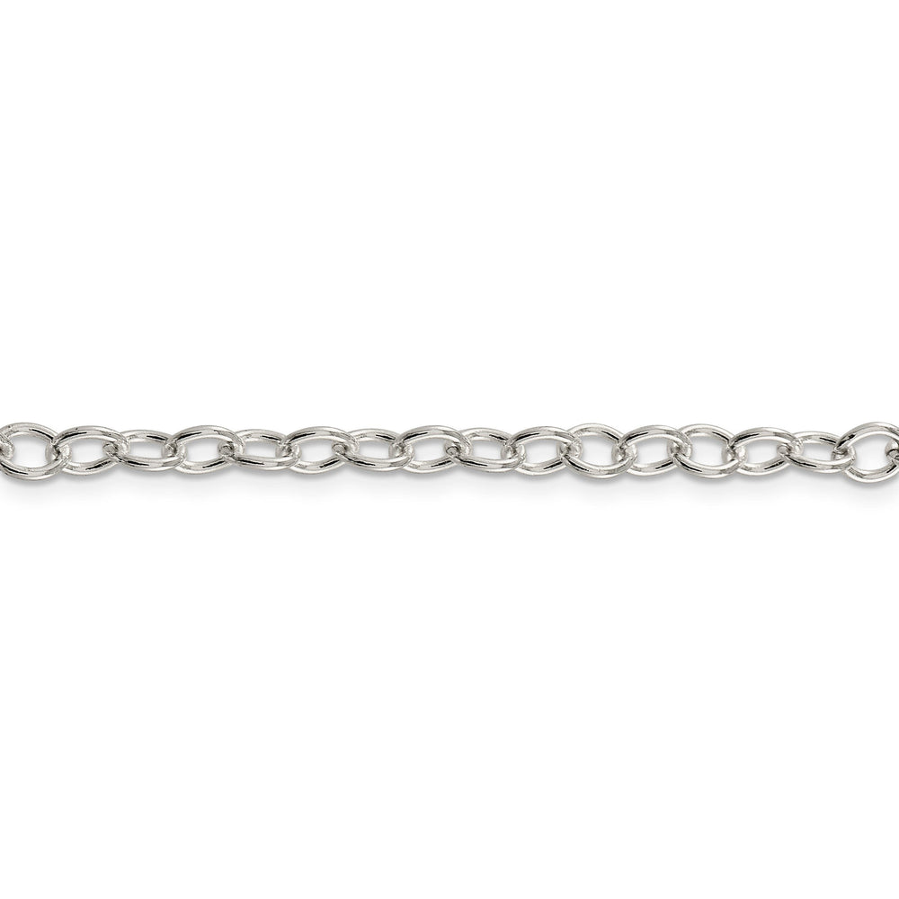 Silver Polished 5.30-mm Oval Cable Chain