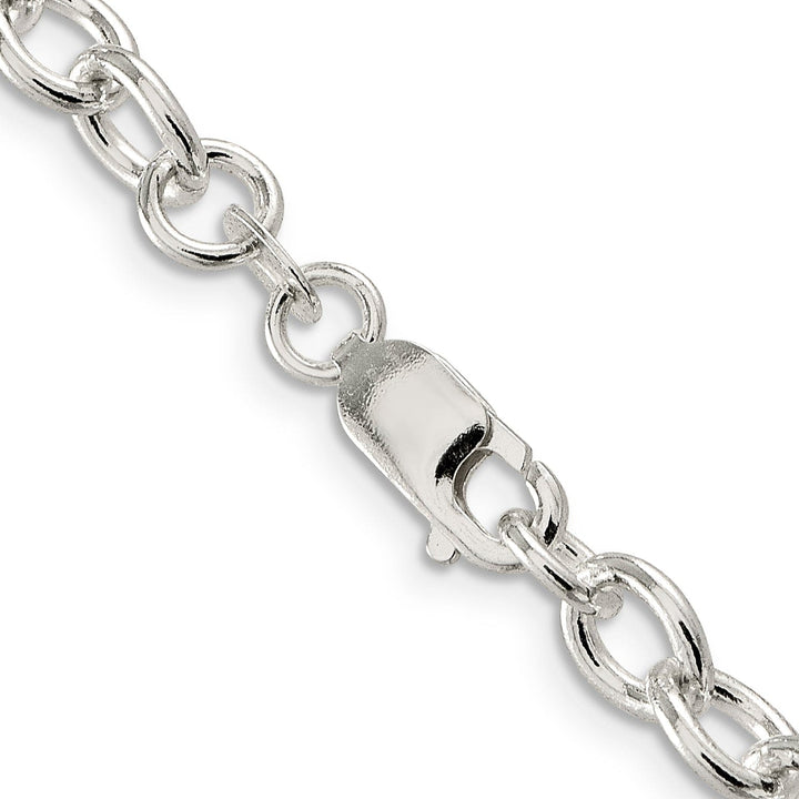 Silver Polished 6.80-mm Oval Cable chain